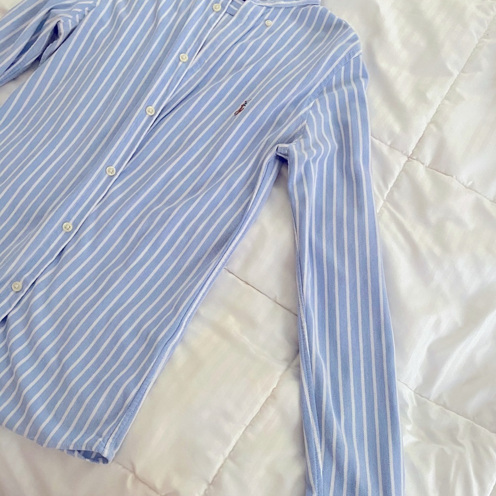 ralph lauren bottom down t shirt